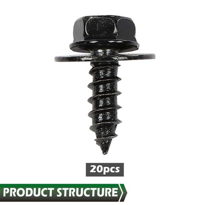 Solid Spare Fit For Toyota Firewall & Splash Shield Screws M6.3 x 20mm Long- 10mm Hex 20pcs