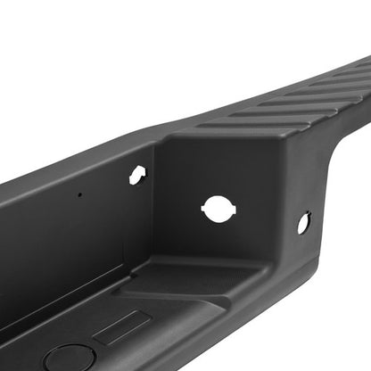 Solid Spare Black Rear Bumper Top Step Cover w/Sensors For Ford F150 F-150 09-2014 Styleside