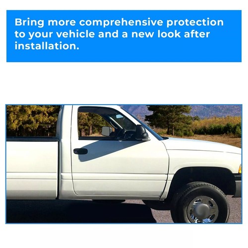 Solid Spare Pair LH RH For 94-02 Dodge Ram Lower Front Door Skin Set Except 4 Door Quad Cab