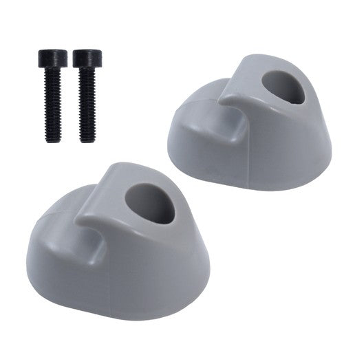 2x Gray Sun Visor Clip S16-1023-661 For Kenworth Peterbilt F01377-2