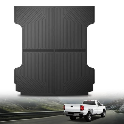 Solid Spare Fit For 2007-2018 Chevrolet Silverado GMC Sierra 5.8FT TPE Truck Bed Mat Liner