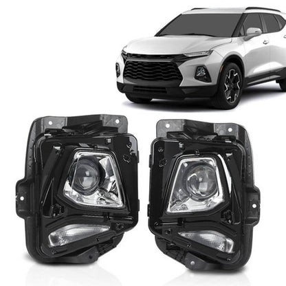 Solid Spare Fit For 2019-2021 Chevy Blazer HID/Xenon Model Projector Headlights Left+Right