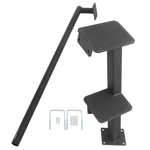 Solid Spare 2Steps Boat Trailer Steps with Handrail Boat Trailer Ladder, Boat Trailer Steps