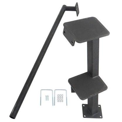 Solid Spare 2Steps Boat Trailer Steps with Handrail Boat Trailer Ladder, Boat Trailer Steps