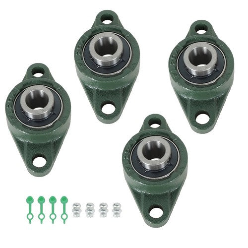 Solid Spare 4PCS UCFL204-12 Solid Pillow Block Flange Mounted Bearing 3/4" Bore 2 Bolt