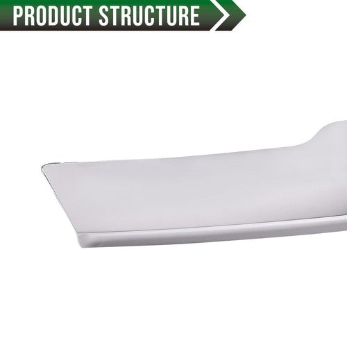 Solid Spare Fit For 2017-2020 Ford F250 F350 Super Duty Hood Deflector Bug Shield Chrome