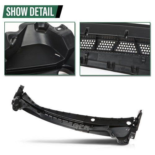 Solid Spare Fit For 14-2016 Hyundai Elantra Cowl Top Panel Vent Windshield Wiper Motor Cover