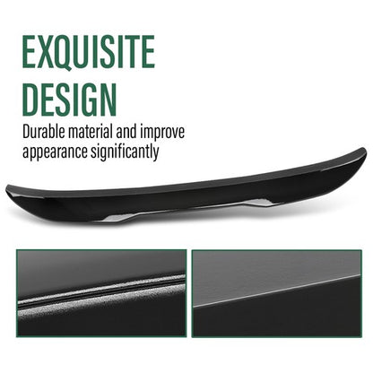 Solid Spare Gloss Black PSM Style Rear Trunk Spoiler Wing For 12-18 BMW F30 F80 335i 328i