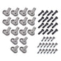 Solid Spare For Toro Stx-38 Stump Grinder Teeth Kit w/16 Teeth 2-1/2 Bolts 48Pack Complete