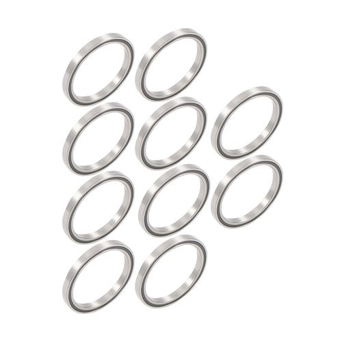 Solid Spare 10 Pack 6710-2RS Deep Groove Ball Bearings 50x62x6mm, Chrome Steel Rubber Seals