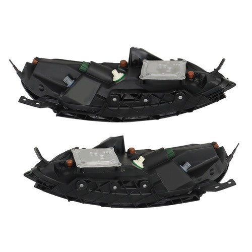 Solid Spare Right&Left Headlight w/LED DRL/Ballast Halogen Lamp For Jeep Cherokee 2014-2018
