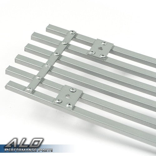 Solid Spare Fit For 2009-2014 Nissan Maxima Front Lower Bumper Silver Billet Grille Insert