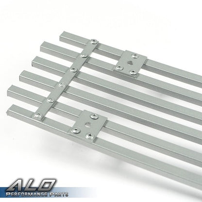Solid Spare Fit For 2009-2014 Nissan Maxima Front Lower Bumper Silver Billet Grille Insert