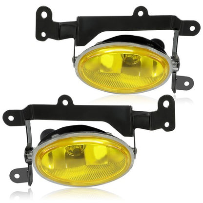 Solid Spare For Honda Civic Coupe 2006 2007 2008 Yellow Lens Bumper Fog Lights Lamp w/Wiring