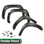 Solid Spare Black Fit For 2007-2013 Toyota Tundra Pocket Rivet Style Fender Flares 4pcs