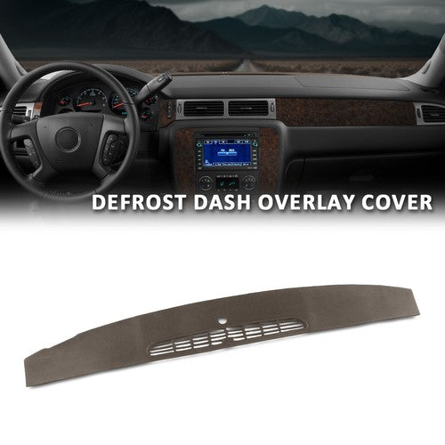 Solid Spare TPE Upper Dash Front Section Panel Brown Fit For 07-13 Chevrolet GMC Cadillac