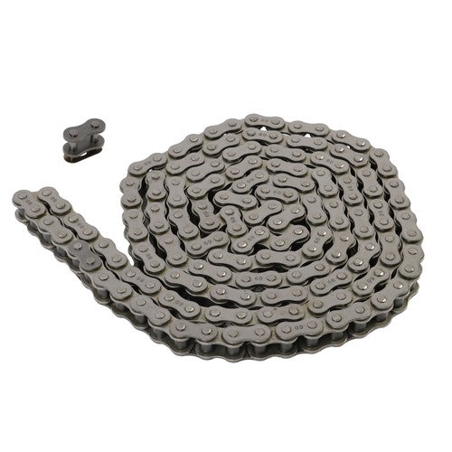 Solid Spare Carbon Steel #60 Roller Chain × 10 Feet with Two Free Connecting Links