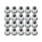 Solid Spare 33mm Chrome Lug Nut Covers ABS Plastic Push on Bullet for Semi Truck (20)