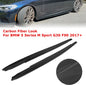 Solid Spare Carbon Fiber Color Side Skirts Extension For BMW 5 Series G30 G31 F90 M5 2017+