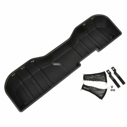 Solid Spare Black Underseat Storage Box for 07-18 Chevy Silverado 07-19 GMC Sierra CREW CAB