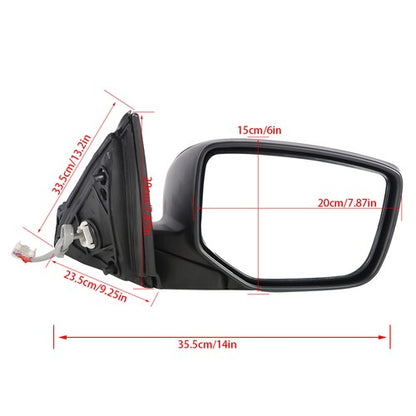Solid Spare For Honda Accord 13-16 Front Passenger Right Side Mirror Without Signal Light