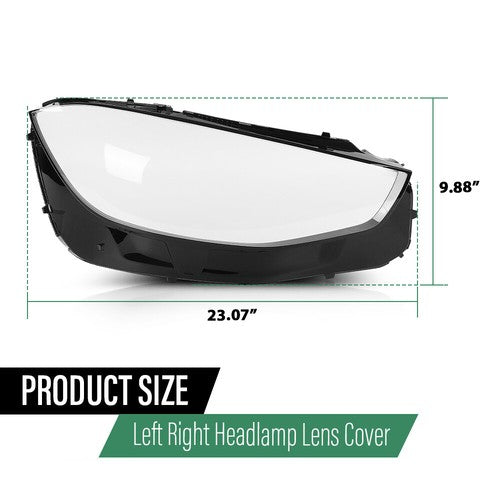 Solid Spare Fit For 20-23 Benz W223 S CLASS S400 S500 S580 Clear Headlight Replacement Lens