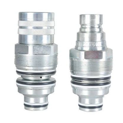 Solid Spare For Bobcat T140-T595 Male & Female Flat Face Coupler Kit 6679837 6680018