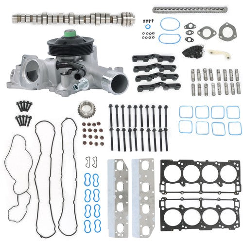Solid Spare Fit For Dodge Ram1500 2009-19 MDS Lifters Kit Cam Timing Chain Water Pump