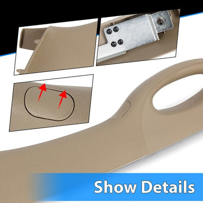 Solid Spare For 2004-2008 Ford F150 F-150 LH Driver Front A Pillar Trim Tan Interior Handle