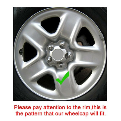 Solid Spare 4 17" Black Wheel Skins Hub Caps Full Rim Skin Covers For Toyota RAV4 2006-2012