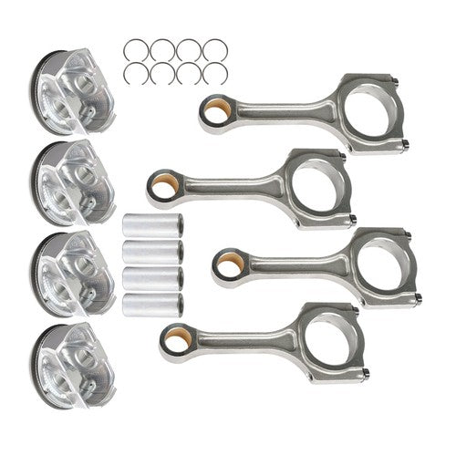 Solid Spare 4× Connecting Rod Piston Kit 234102G521 For Hyundai/Kia 2011-19 2.4L/2.0L L4