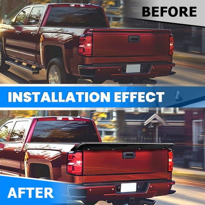 Solid Spare 3PCS For Chevy Silverado 2007-2014 Tailgate Tail gate Wing Spoiler