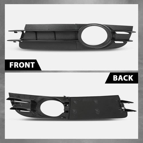 Solid Spare Fog Light Bezel Lamp Trim Fit For 06-08 Audi A6 05-08 A6 Quattro Sedan LH RH