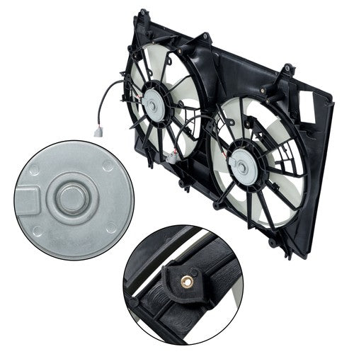 Solid Spare 67450397 For Toyota Highlander 08-13 Dual Radiator Condenser Cooling Fan 621174