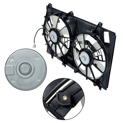 Solid Spare 67450397 For Toyota Highlander 08-13 Dual Radiator Condenser Cooling Fan 621174