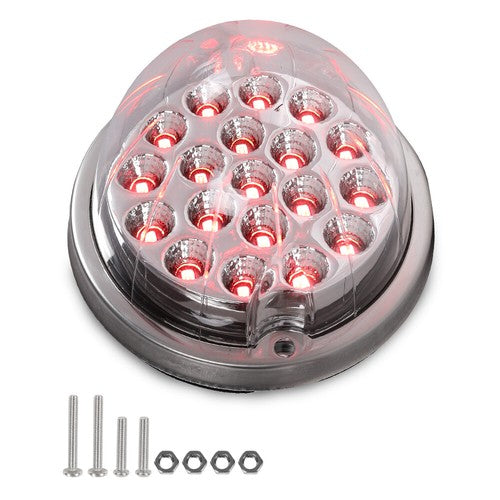 Solid Spare Red w/clear Lens Watermelon (19 LED) Marker Turn Signal Light universal