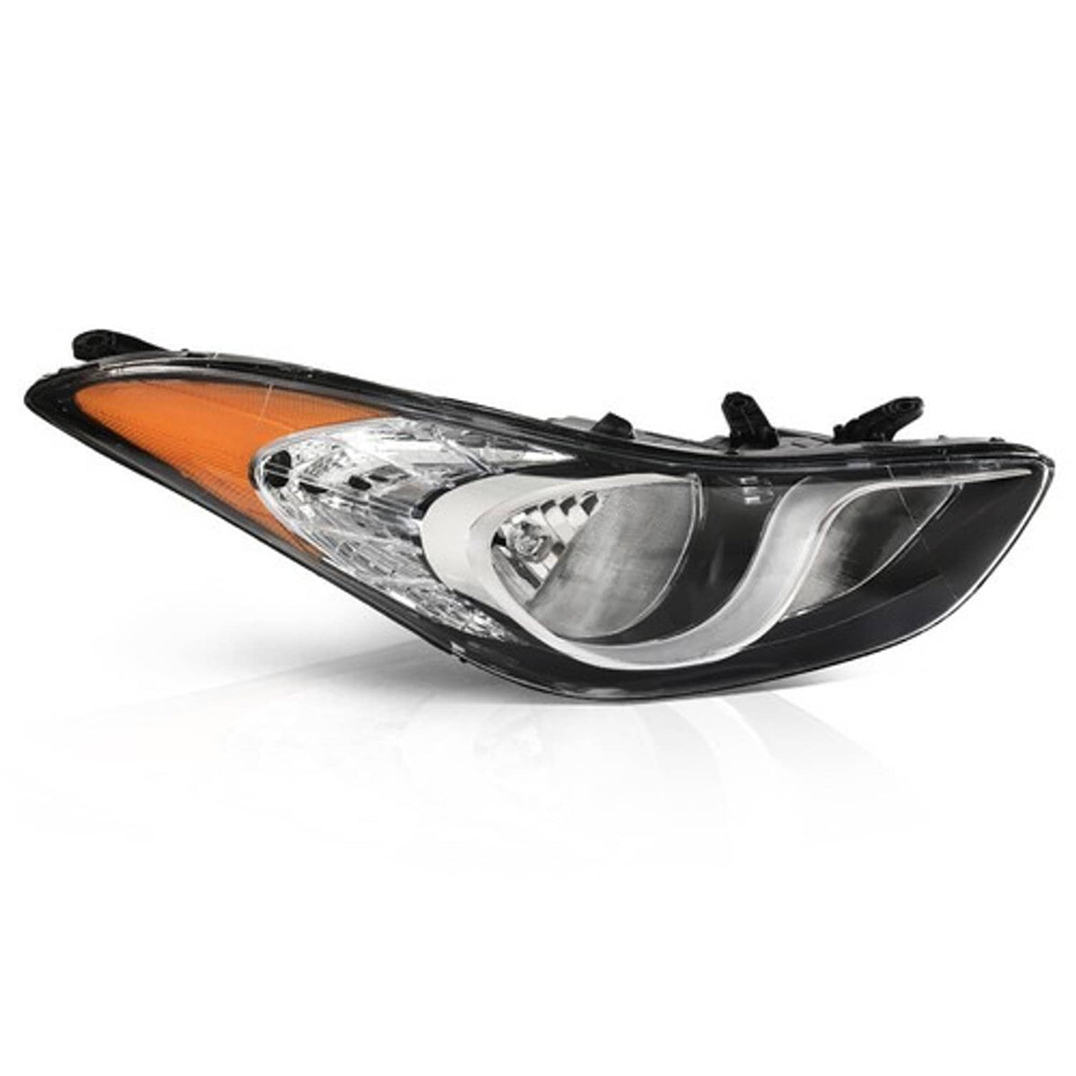 Solid Spare Fit For 2011-2013 Hyundai Elantra Halogen Headlight Assembly Right Passenger