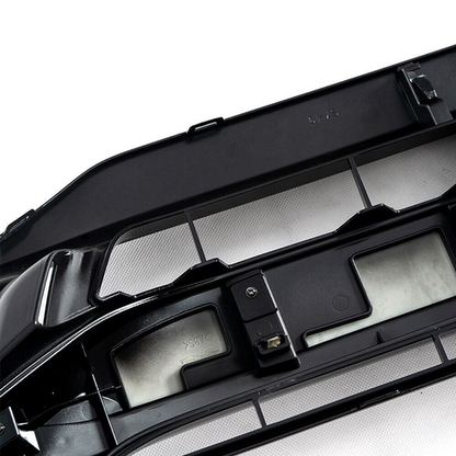 For 2019-2021 Honda Civic 3Pcs Front Upper Grille&Headlight Eyelid Molding Trim