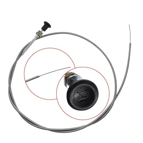 Solid Spare (2-3/4" travel) 237 Rotary Universal Push Pull Choke Cable 63 Inner 60 Conduit