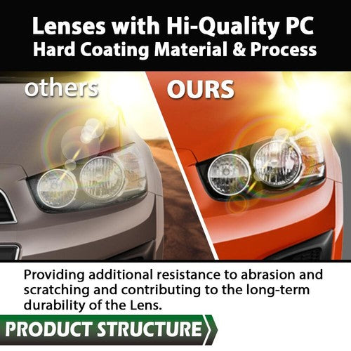 Solid Spare Fit For 12-16 Chevrolet Sonic Chrome Bezel Headlight Lamp Left Driver Side
