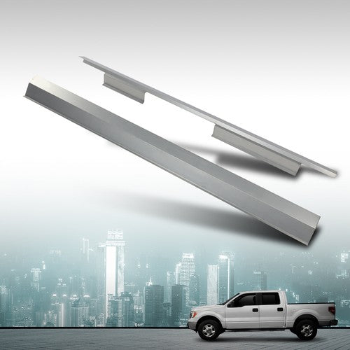 Solid Spare Fit For 09-14 Ford F-150 4-Door Crew Cab Rocker Panels Left & Right Pair Set