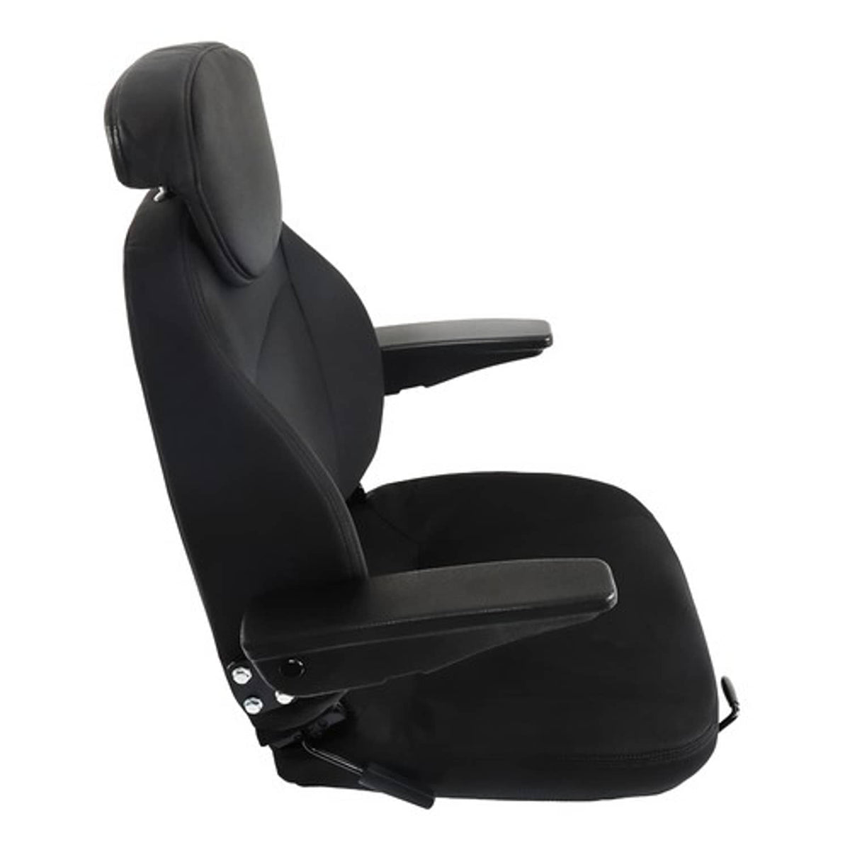 Solid Spare Fit For New Holland Loader/Backhoe Seat Assy - Fits Various Models - Black Cloth