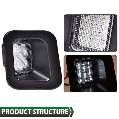 Solid Spare LED Rear Bumper License Plate Lights Fit For 2003-2018 Dodge Ram 1500 2500 3500