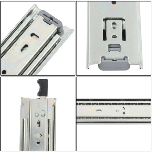 Solid Spare 1 Pair Heavy Duty Drawer Slides 20 Inch 150lbs Capacity Side Mount Extension