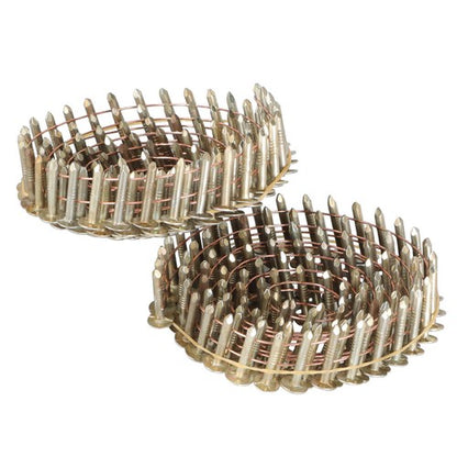 Solid Spare 7/8" × 0.12" × 3/8" 15 Degree Galvanized Coil Roofing Nails 7200 Pack