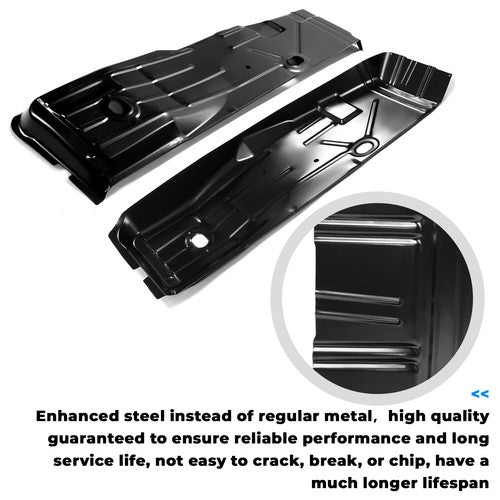 Solid Spare Pair Full Length Front Floor Pan Rust Repair For Camaro Firebird 67 68 69 Steel