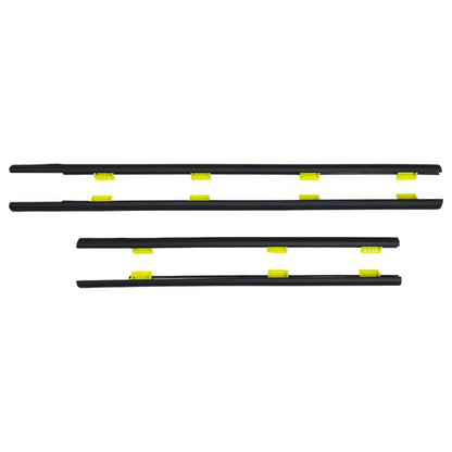 For Honda CR-V 2005 EX CRV Window Weatherstrip 4PC Sweep Molded Trim Outer Black