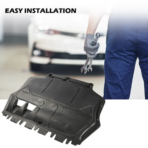 Solid Spare Fit For 2012-2022 Volkswagen Passat Front Engine Splash Shield Under Cover Black