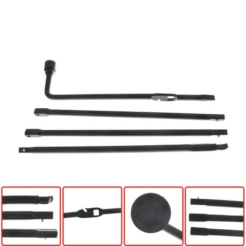 Solid Spare Lug Wrench Jack Spare Tire Tool Set Fit For 1999-2010-2015 Sierra Silverado