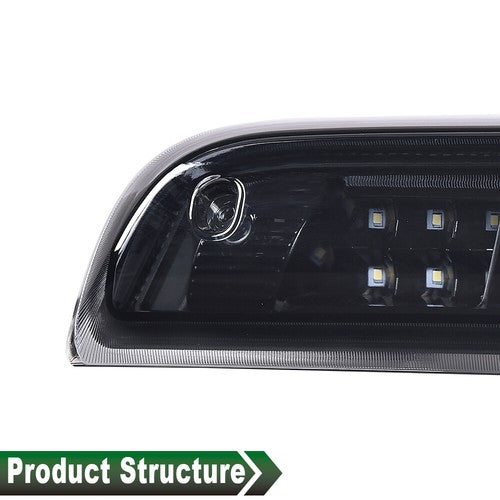 Solid Spare Fit For 14-18 Chevy Silverado GMC Sierra LED Third Brake Light Cargo Lamp Black